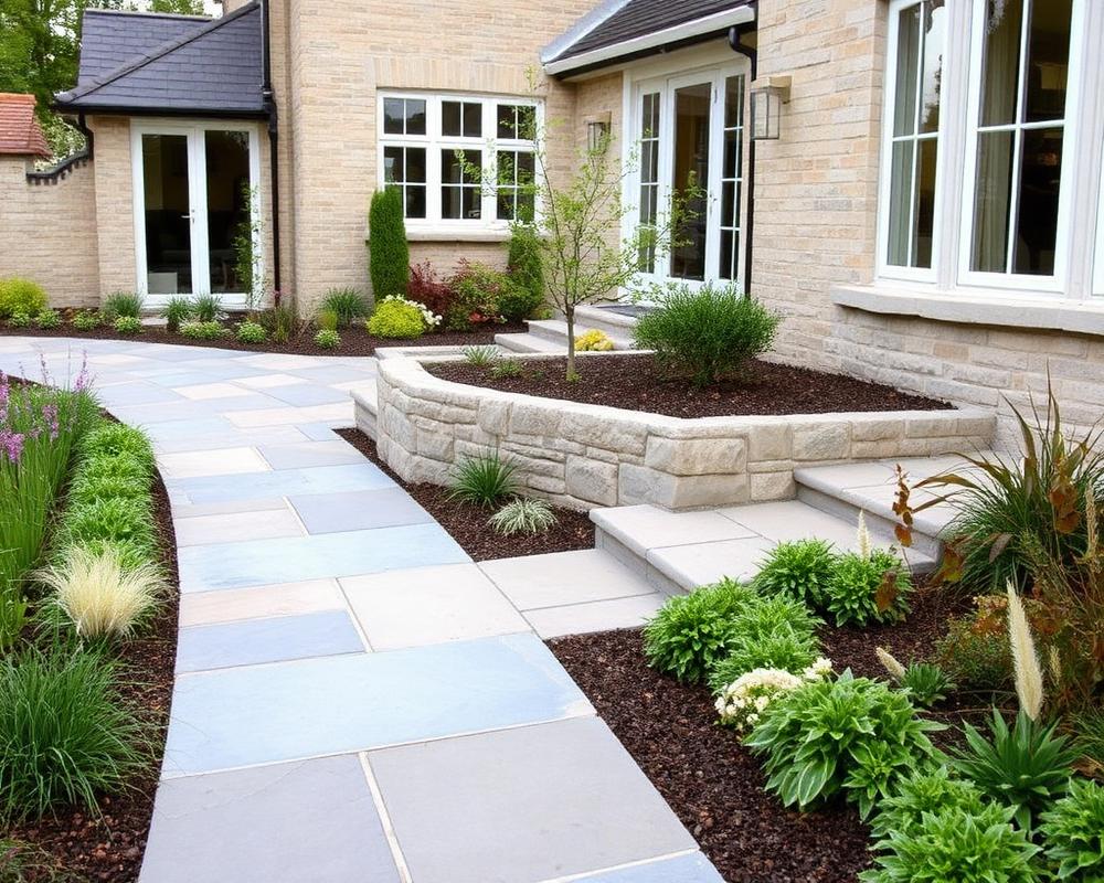 Outdoor residential stonework project